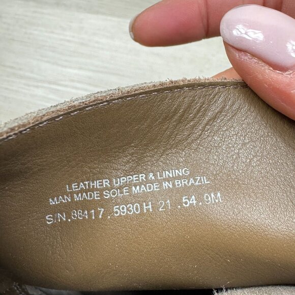 Tory Burch Lace Up Suede Combat Boots Womens 9 Brown Lug Sole - Picture 7 of 7